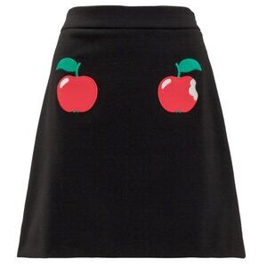 BOUTIQUE MOSCHINO Black Skirt with Patches 4 IT38, D32, F34, GB6, U